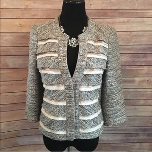 White House Black Market tweed blazer